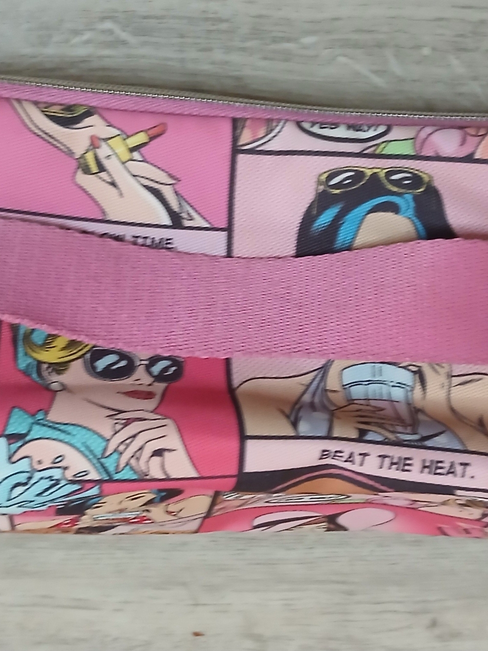 Pink Graphic Comic-Print Women’s Tote Bag